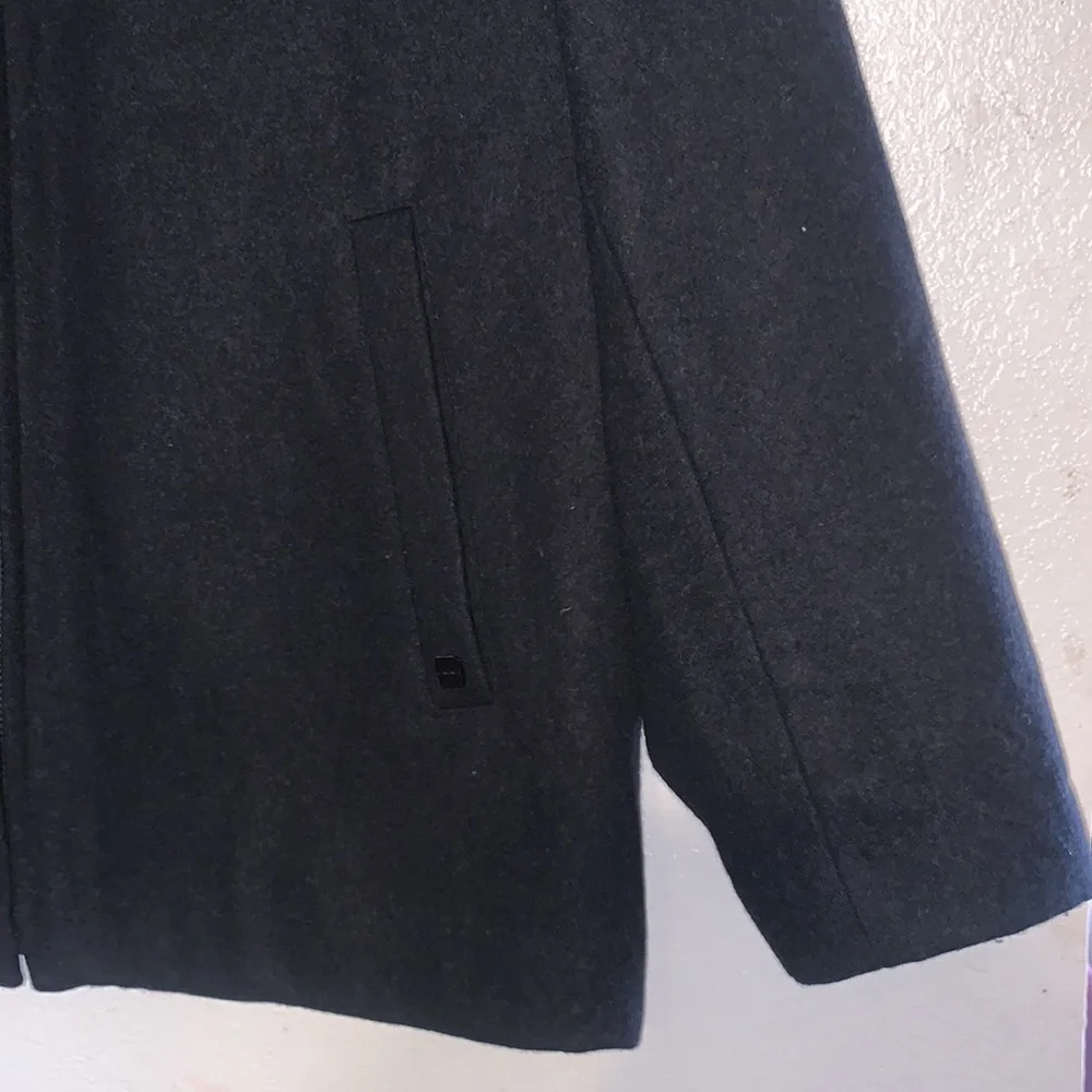 Mens Calvin Klein Wool Blend Pea Coat